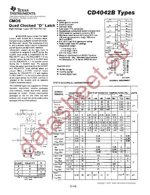 CD4042BDR datasheet  